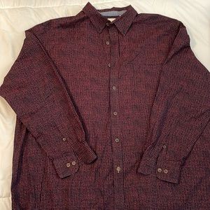 Button down Black with rust print
